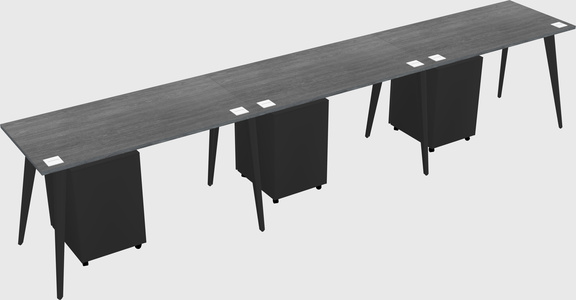 Modern rectangular office desk