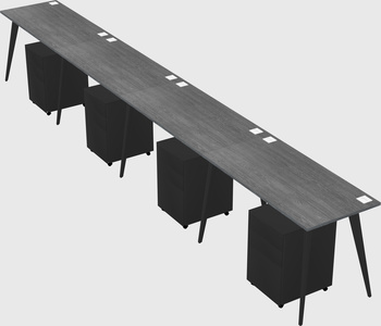 Modern rectangular office desk