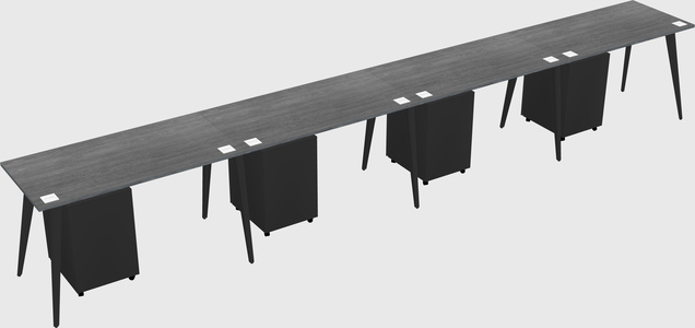 Modern rectangular office desk