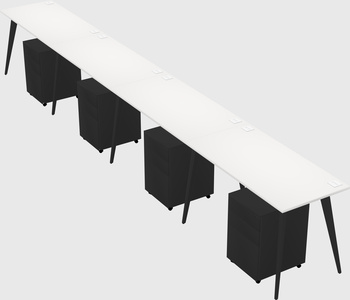 Modern rectangular office desk
