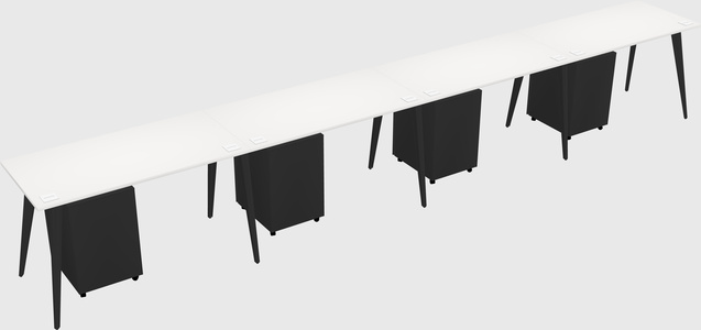 Modern rectangular office desk