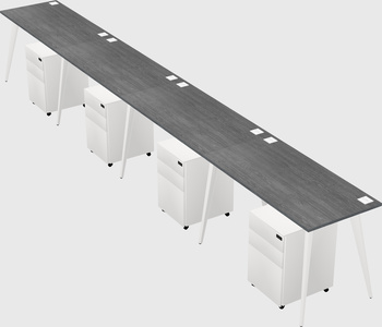 Modern rectangular office desk