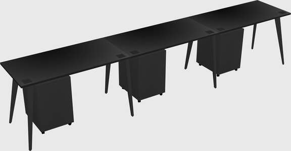 Modern rectangular office desk