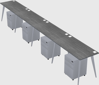 Modern rectangular office desk
