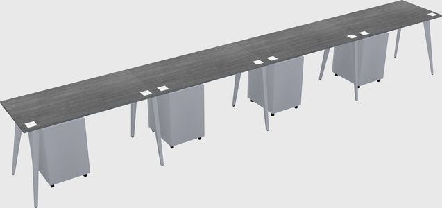Modern rectangular office desk