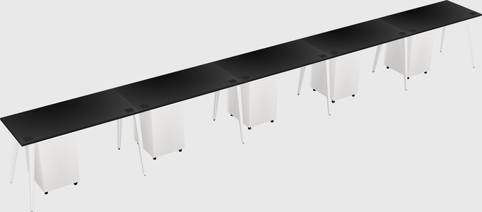 Modern rectangular office desk