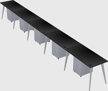 Modern rectangular office desk
