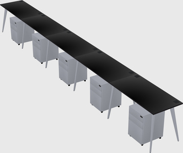 Modern rectangular office desk