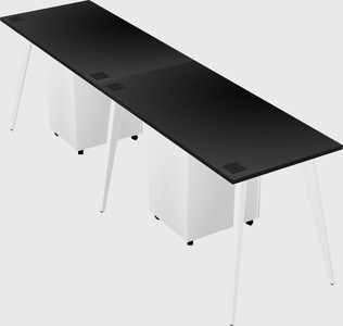 Modern rectangular office desk