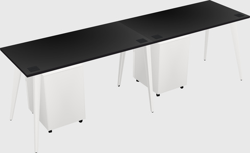 Modern rectangular office desk