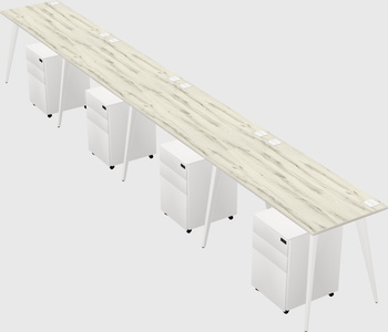 Modern rectangular office desk