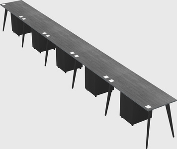 Modern rectangular office desk