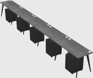 Modern rectangular office desk