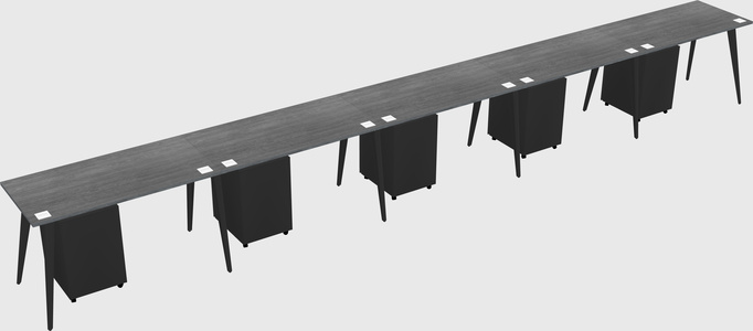 Modern rectangular office desk