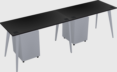 Modern rectangular office desk