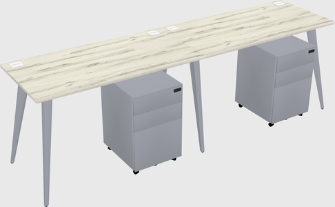 Modern rectangular office desk