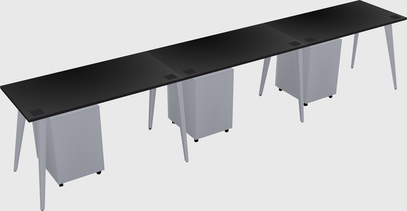 Modern rectangular office desk