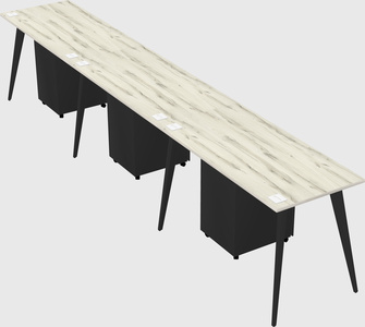 Modern rectangular office desk