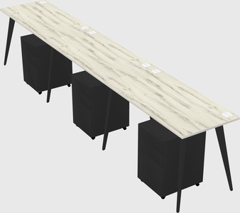 Modern rectangular office desk