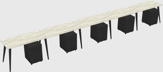 Modern Rectangular Office Desk