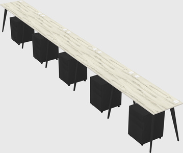 Modern rectangular office desk