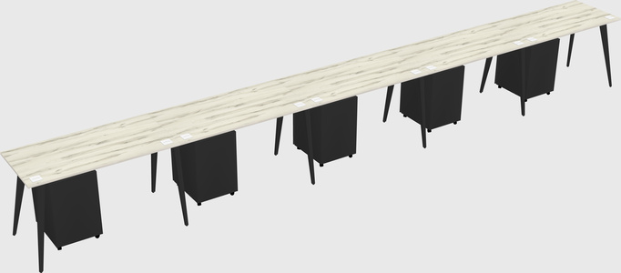 Modern rectangular office desk