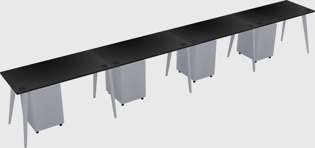 Modern rectangular office desk