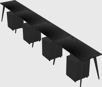 Modern rectangular office desk