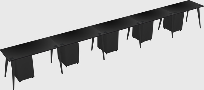 Modern rectangular office desk