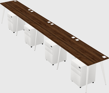 Modern rectangular office desk