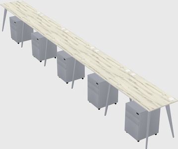 Modern rectangular office desk
