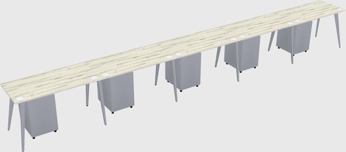 Modern rectangular office desk