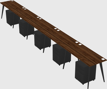 Modern rectangular office desk