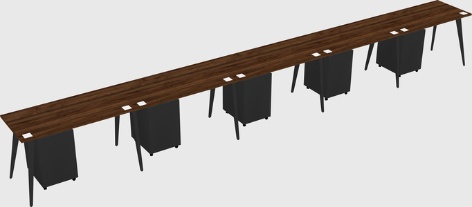 Modern rectangular office desk
