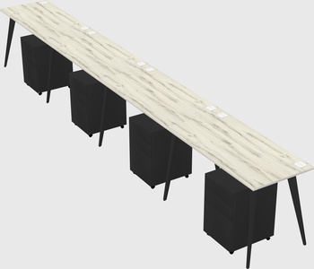 Modern rectangular office desk