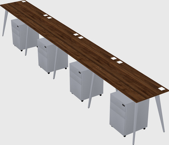Modern rectangular office desk