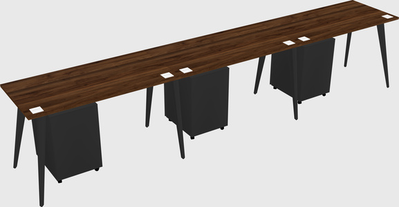 Modern rectangular office desk