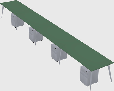 Modern rectangular office desk