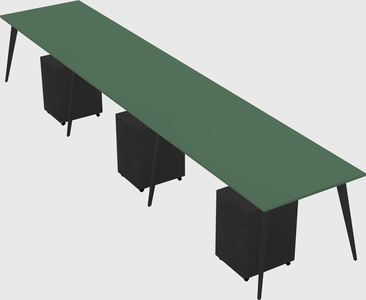 Modern rectangular office desk
