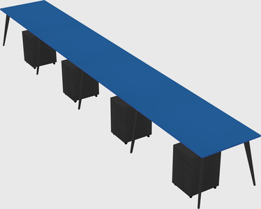 Modern rectangular office desk