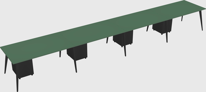 Modern rectangular office desk