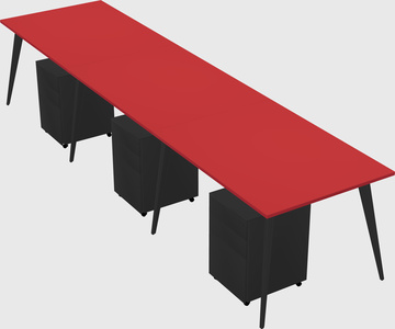 Modern rectangular office desk