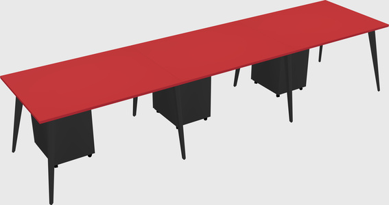 Modern rectangular office desk