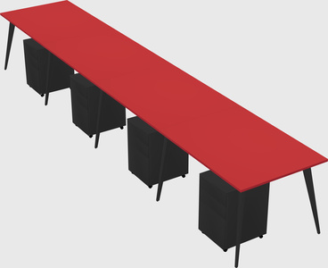 Modern rectangular office desk