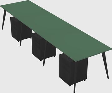 Modern rectangular office desk