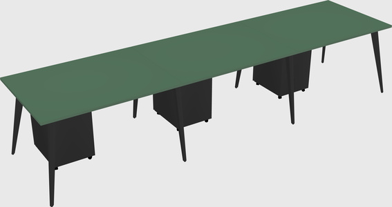 Modern rectangular office desk