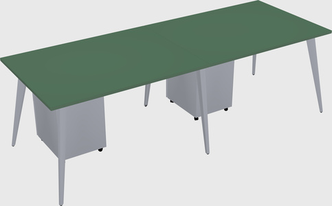Modern rectangular office desk