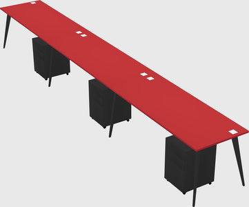 Modern rectangular office desk