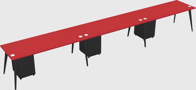 Modern rectangular office desk