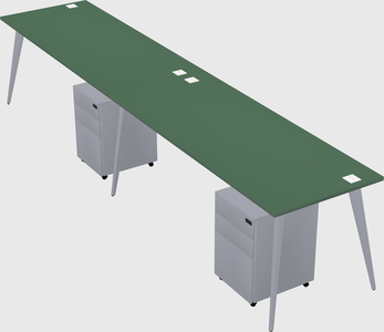 Modern rectangular office desk